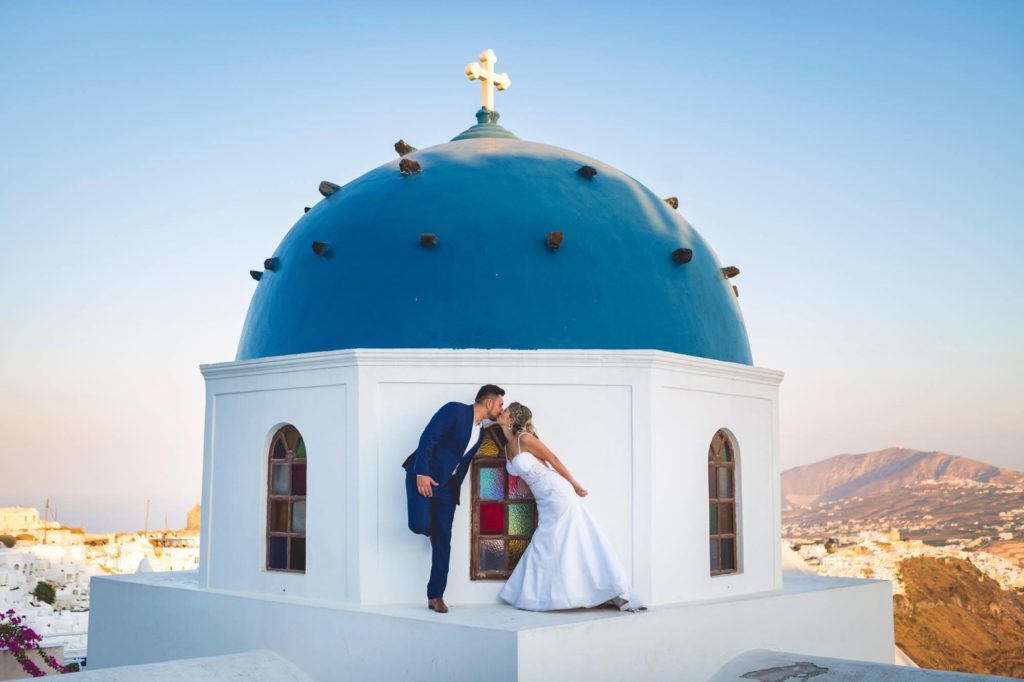 Casamento em Santorini de Juliana e Thiago
