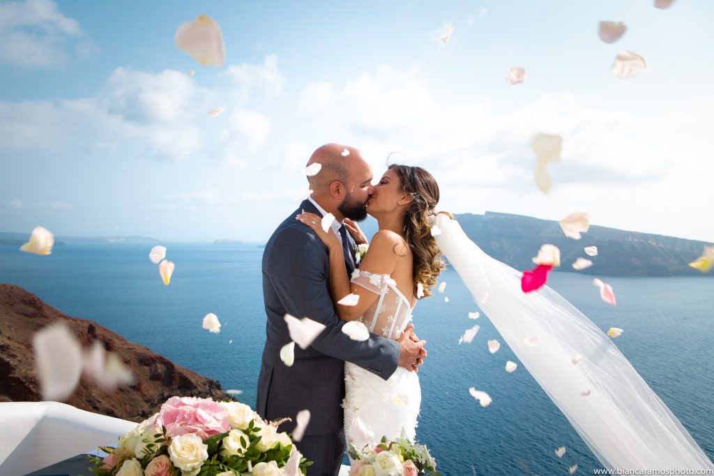 Casamento em Santorini – um sonho realizado