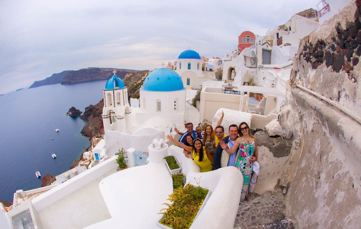 Tour em Santorini para os noivos e convidados